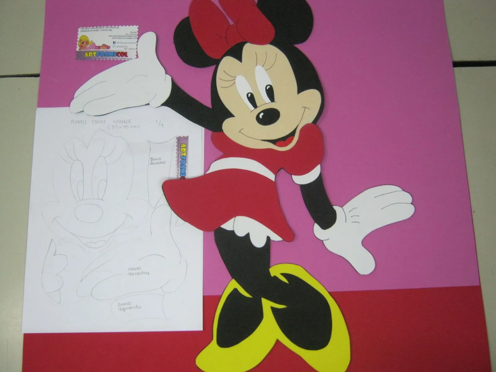 Mis Fofuchas 2013 Artfoamicol: Como Hacer Minnie Mouse En Foamy ...