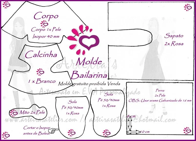 Moldes para fofuchas para imprimir - Imagui