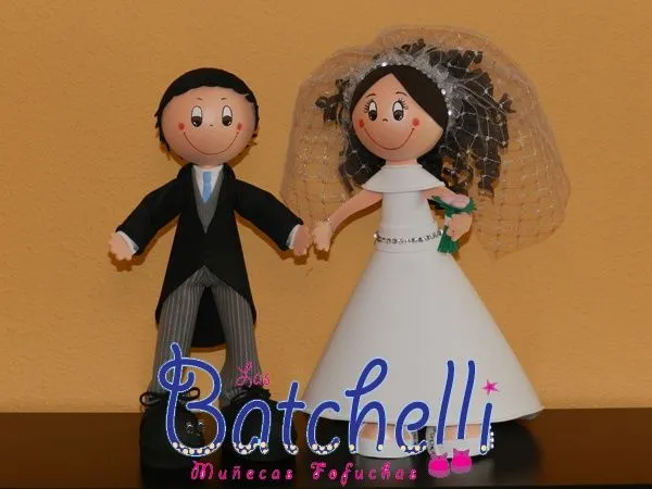 Fofuchas Batchelli Novios Chaqué Málaga | Goma Eva | Pinterest