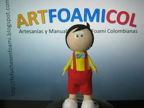 Fofucho Ñoño en Foamy O Gomaeva Con Moldes Artfoamicol