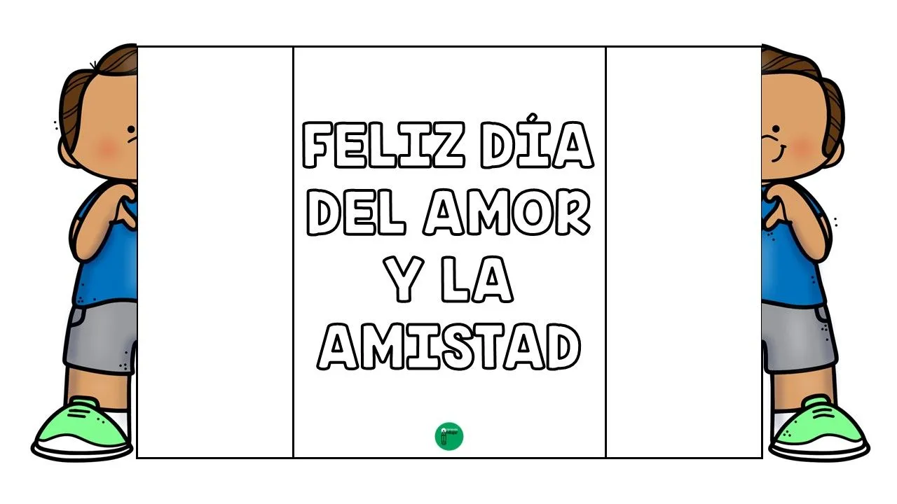 Foldables para colorear y regalar el Día del amor y la amistad