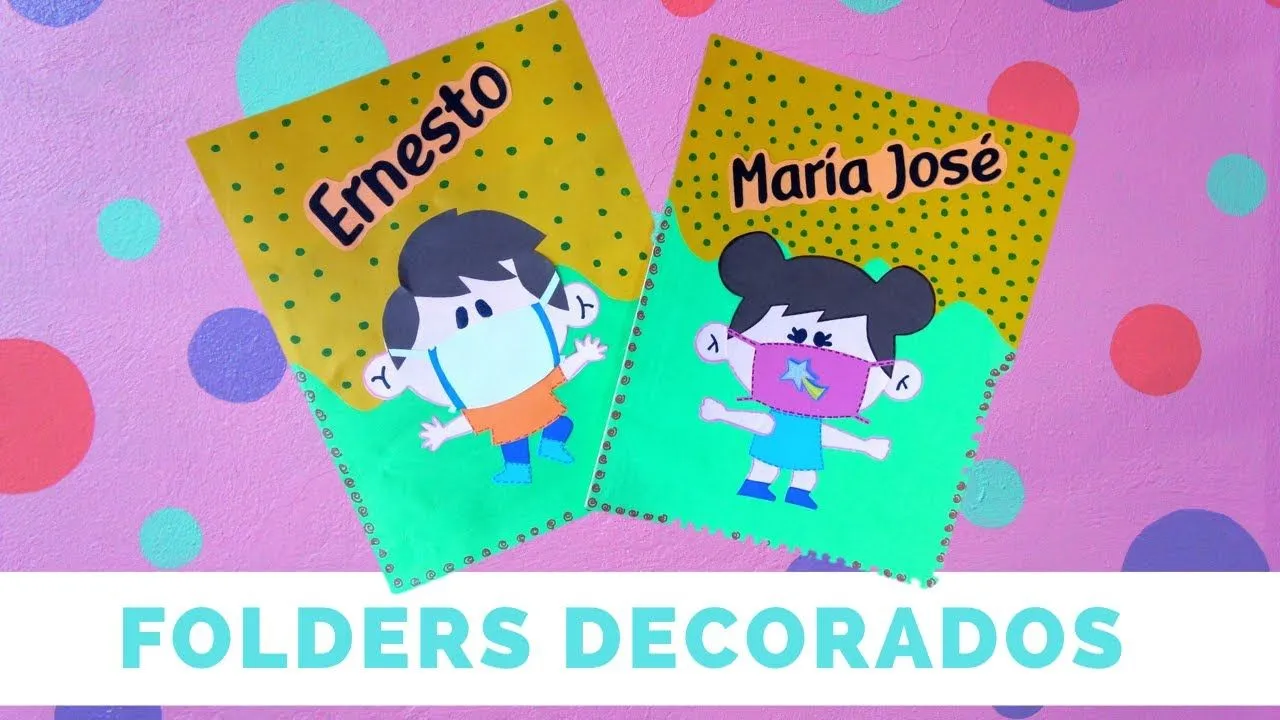 Folders decorados!! - YouTube