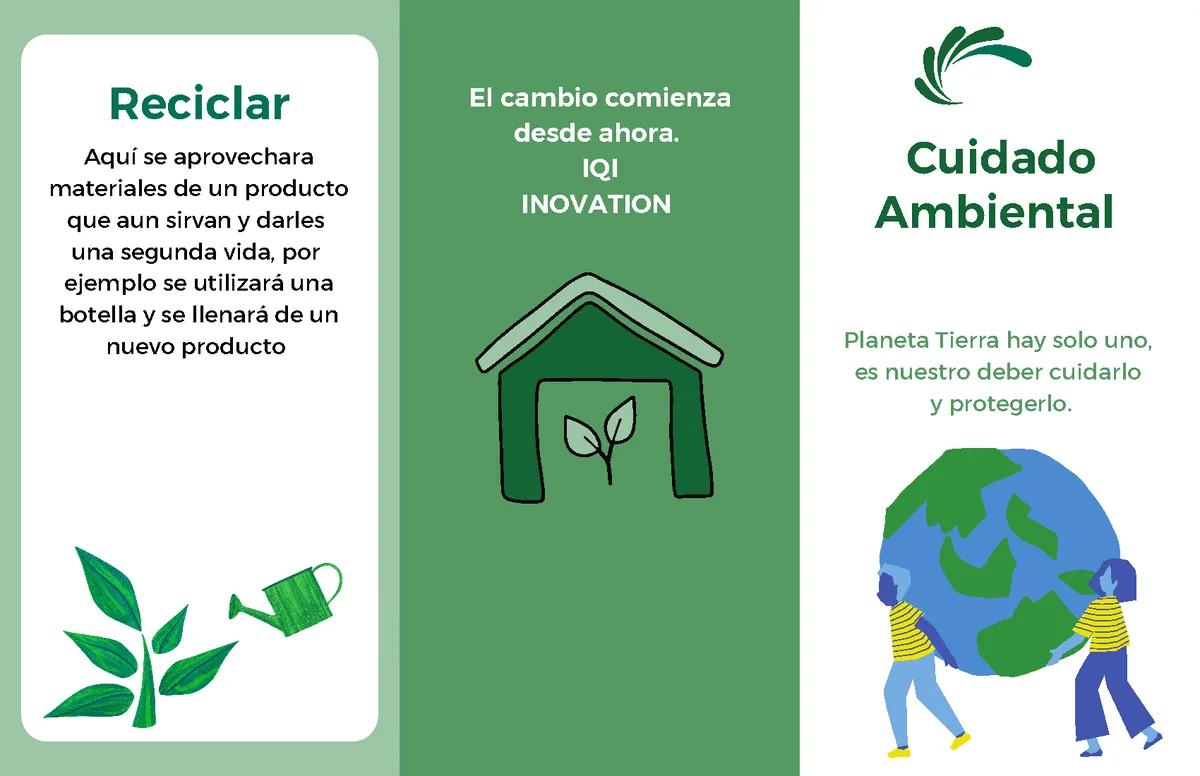 Folleto de cuidado ambiental moderno e ilustrado - Cuidado Ambiental  Planeta Tierra hay solo uno, es - Studocu