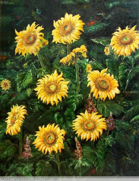 Mis Folres. (Girasoles) F. Ramón Perea Ramos - Artelista.