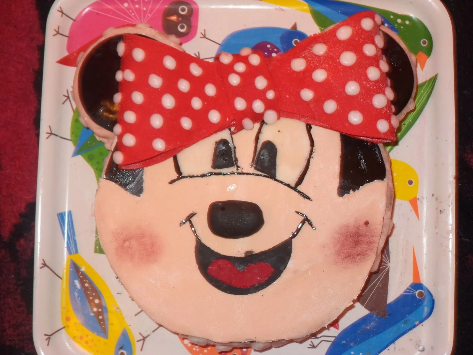 Fondant kaland: Minnie egér torta