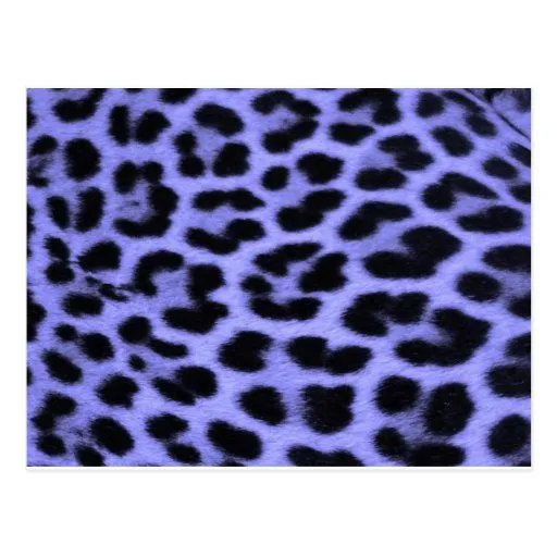 Fondo azul del estampado leopardo tarjetas postales de Zazzle.