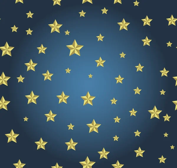 fondo azul con estrellas doradas — Vector stock © Little_cuckoo ...