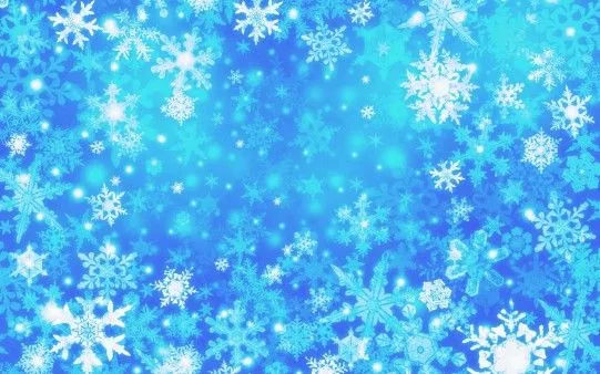 Fondo de Escritorio Navideño Simbolo Nieve sobre Fondo Azul Claro ...