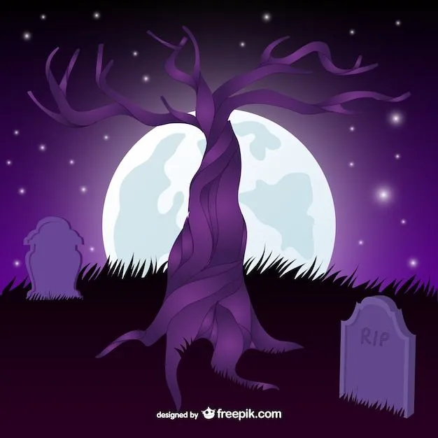 Fondo de cementerio para Halloween | Descargar Vectores gratis