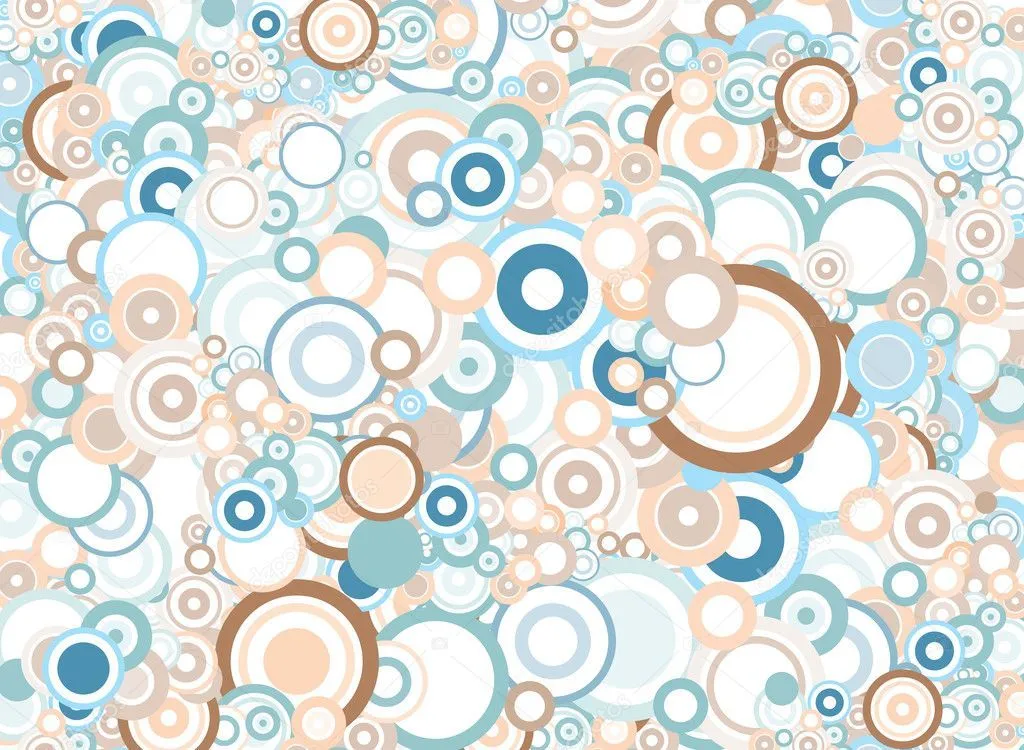 Fondo de círculos de colores pastel — Vector stock © orson #