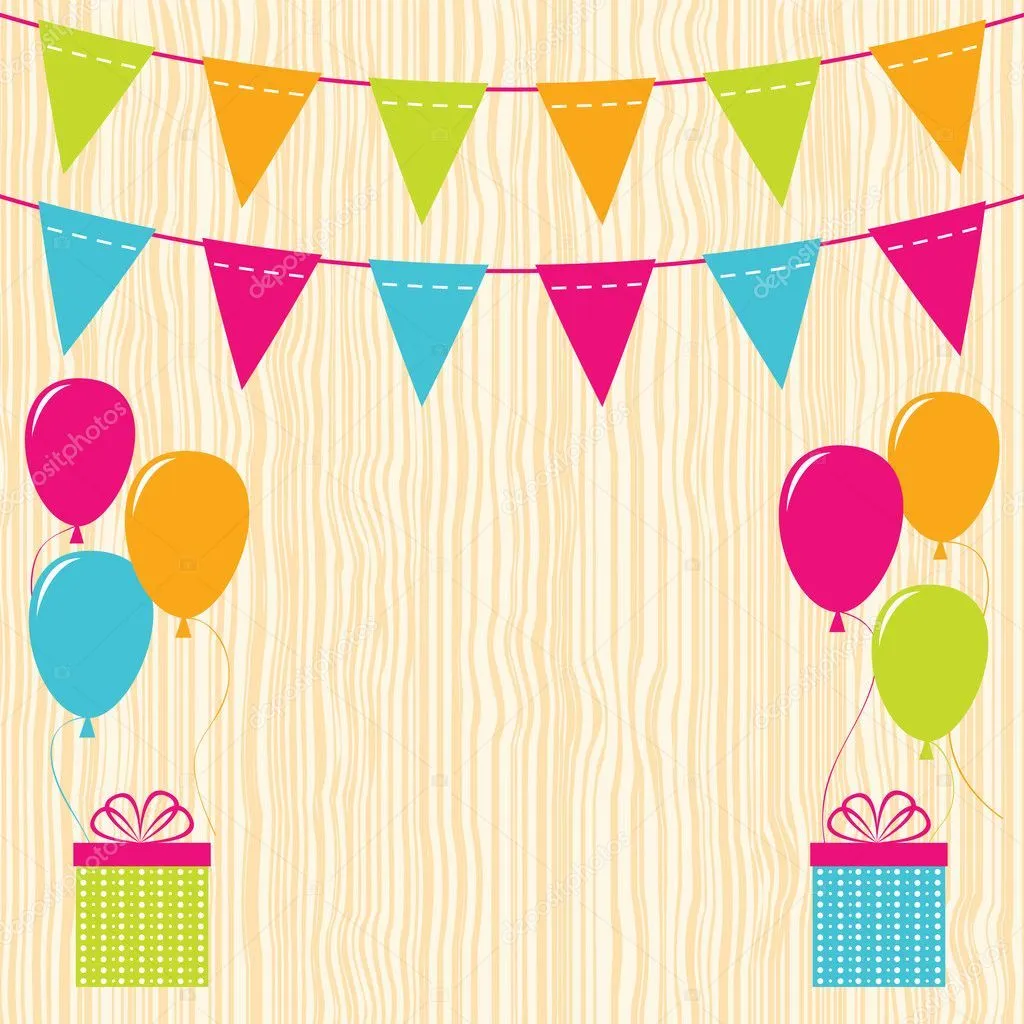 Fondo de cumpleaños — Vector stock © lattesmile #