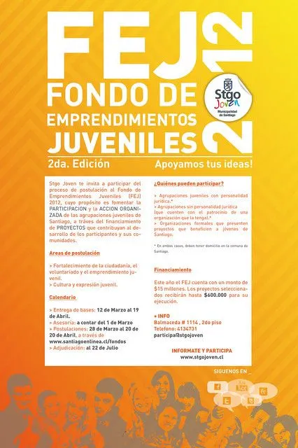 Fondo de Emprendimientos Juveniles Stgo Joven 2012 | Flickr ...