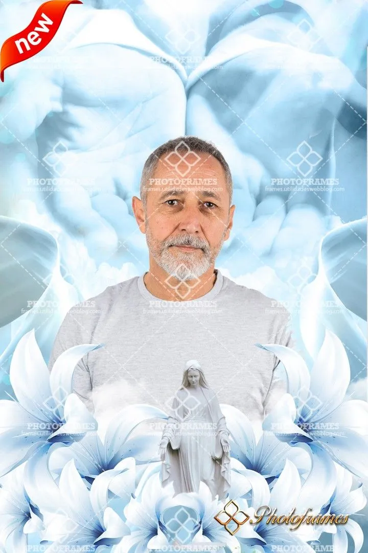Fondo con "las manos de Dios" para fotomontajes de familiar fallecido | Photo Frames