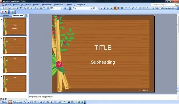 Fondo de Madera PPT | Plantillas PowerPoint Gratis