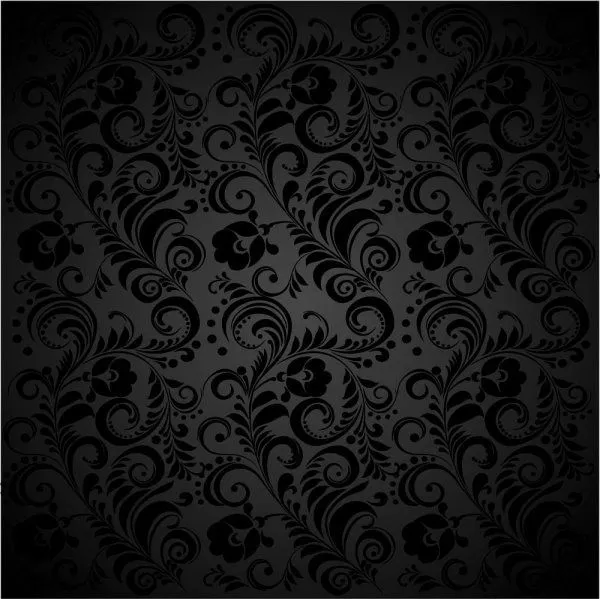 Fondo negro florales vector 03 Vector de fondo - vectores gratis ...