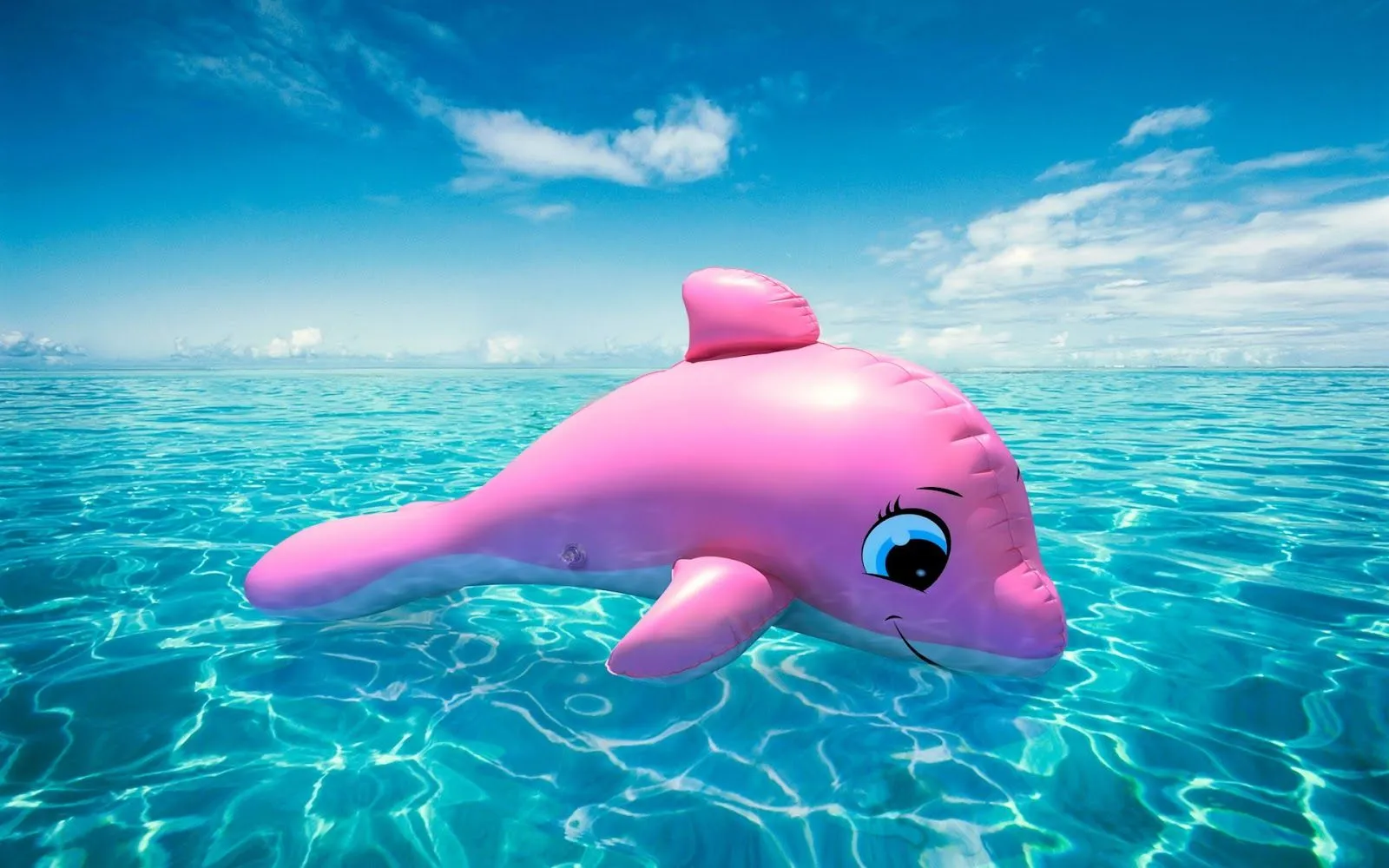 Fondo de Pantalla Delfin Rosa hinchable | Imagenes.Horabuena.com