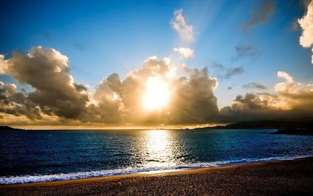 Fondo de pantalla HD de atardecer en la playa | Imagenes y Fondos ...