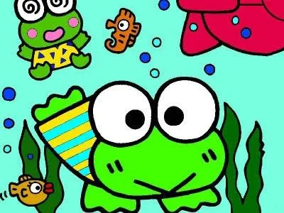 FONDO DE PANTALLA DE KEROPPI BAJO EL MAR : INFANTIL Y PARA NIÑOS.