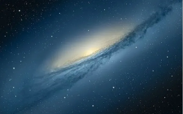 Fondo de pantalla de OS X Mountain Lion de Apple, una galaxia en ...