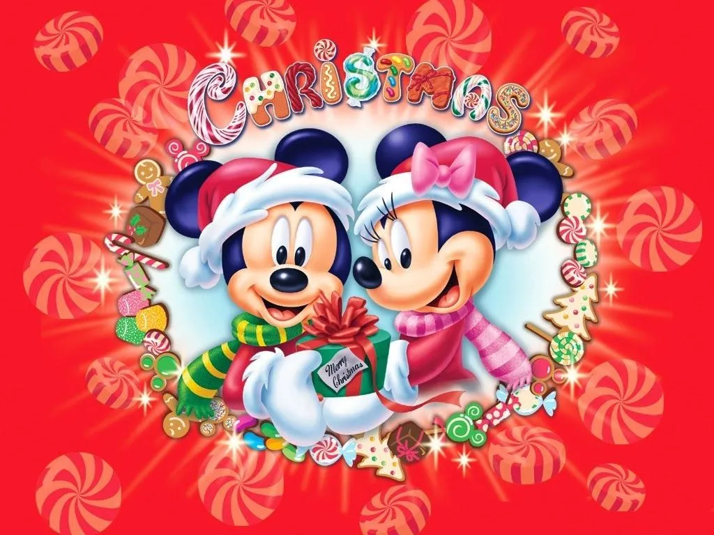 Fondo de Pantalla para niños pequeños navidad mickey y minnie ...