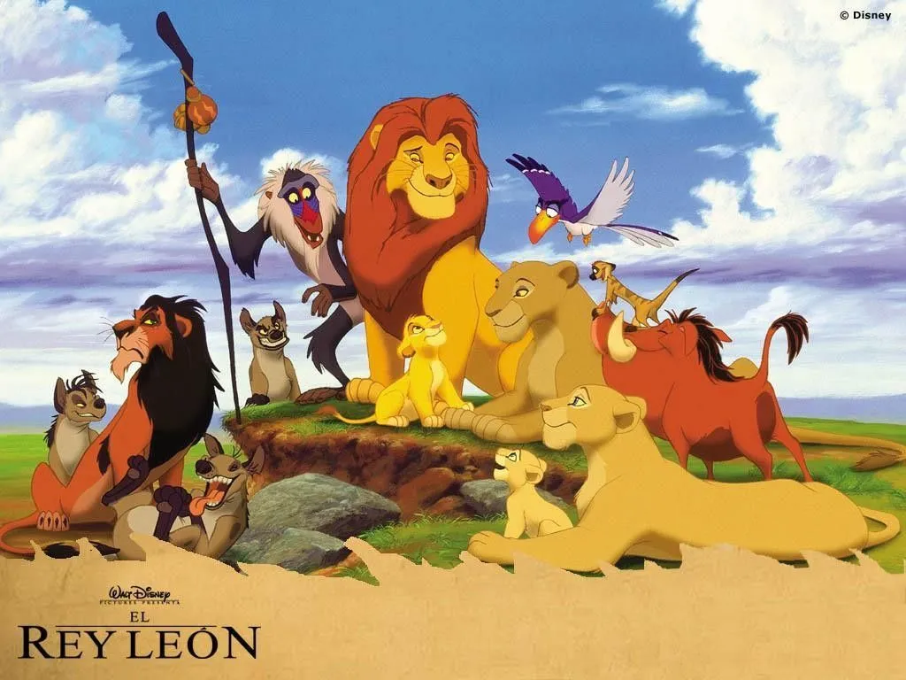 FONDO DE PANTALLA DEL REY LEÓN DE DISNEY : INFANTIL Y PARA NIÑOS.