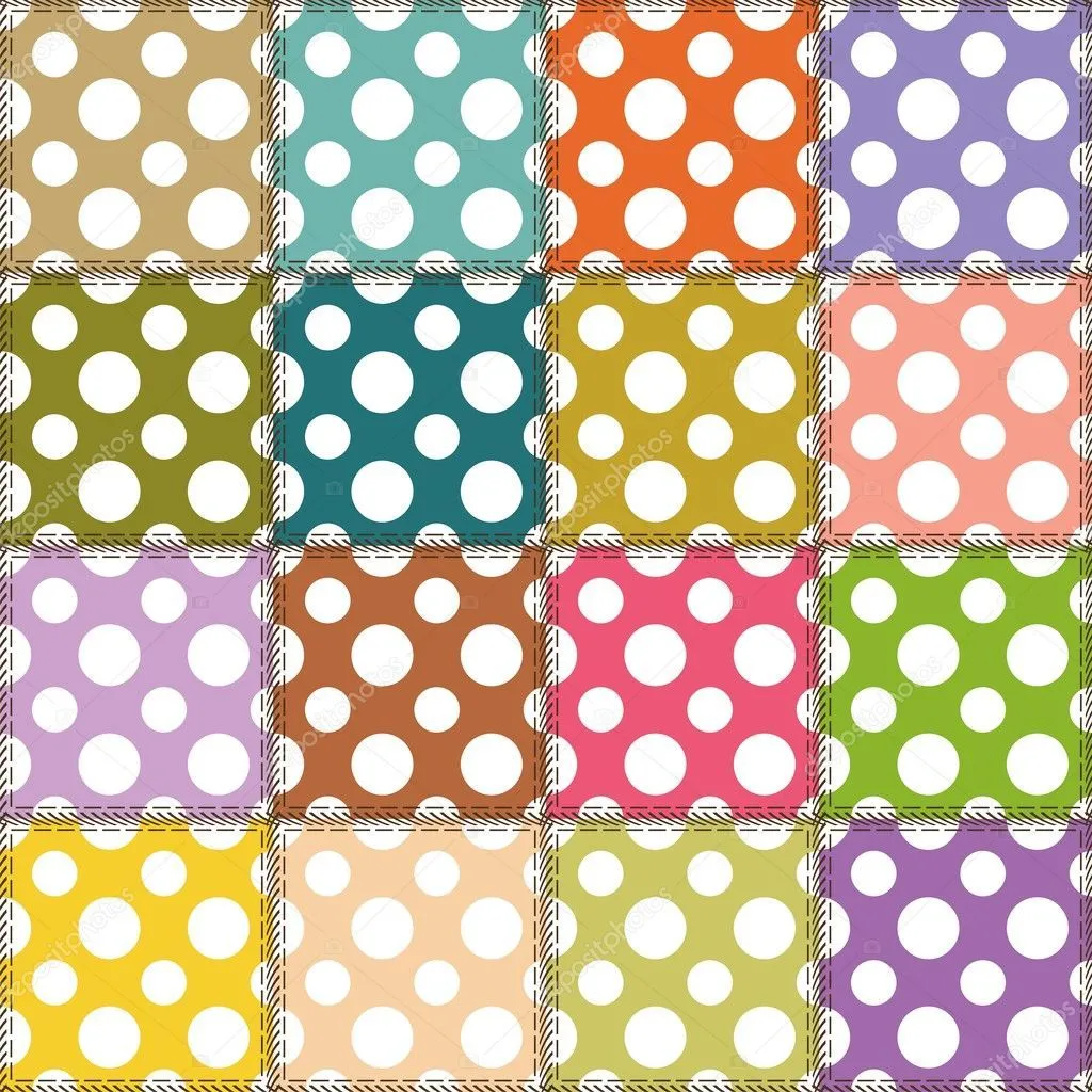 Fondo de patchwork con diversos patrones — Vector stock © kle555 #