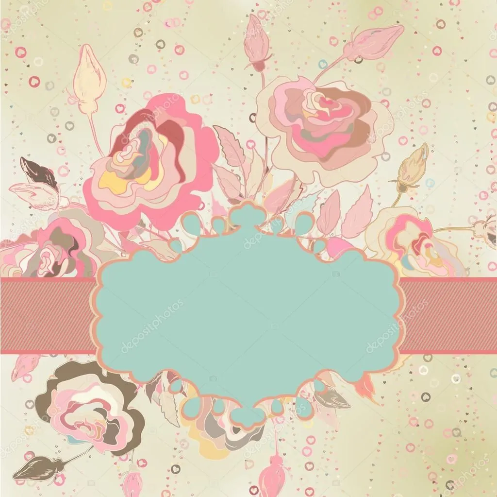 Fondo de plantilla flor Vintage. EPS 8 — Vector stock ...