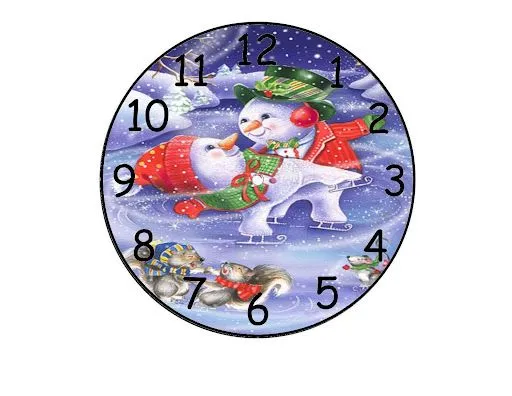 FONDO RELOJES DE PAPEL EN NAVIDAD