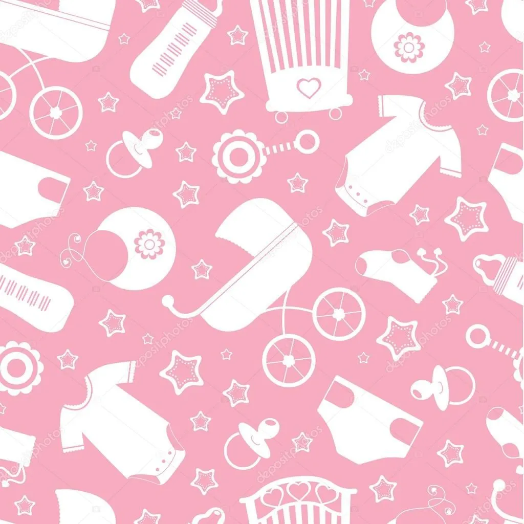 fondo transparente Rosa bebé ducha — Vector stock © Japanez #