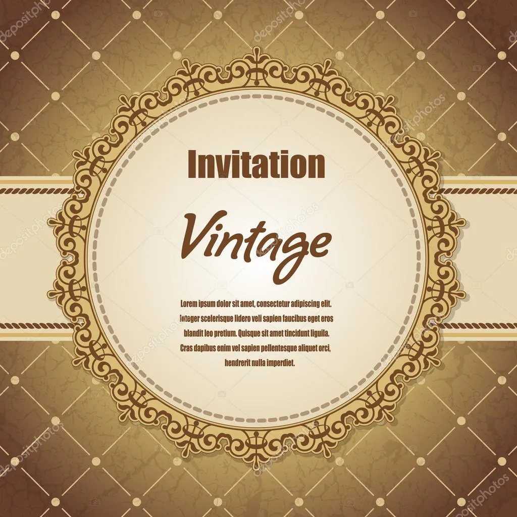 Fondo vintage para invitaciones — Vector stock © konahinab #