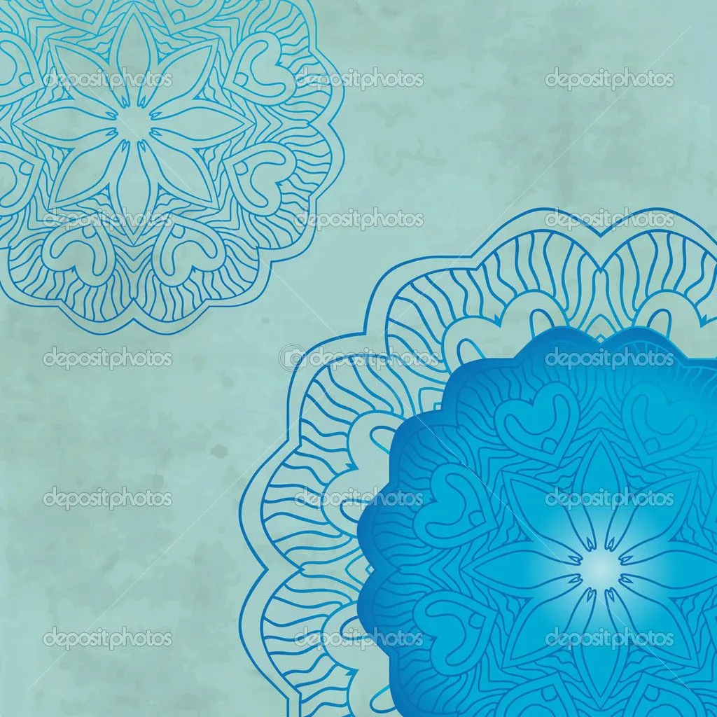 Fondo vintage con mandala colores brillantes — Vector stock ...