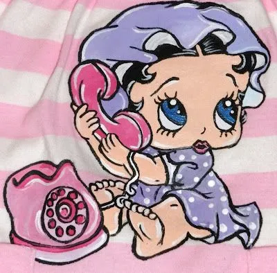 BETTY BOOP BABY PINTADO A MANO CON PINCEL