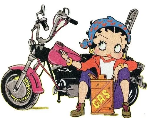 Betty Boop en moto | Blog de imágenes