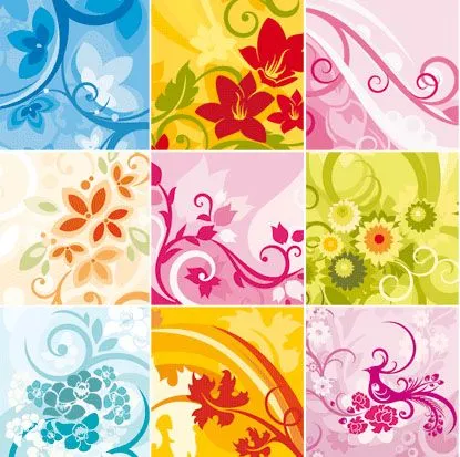 Fondos florales vectoriales | Diseño, ilustraciones vectoriales y ...