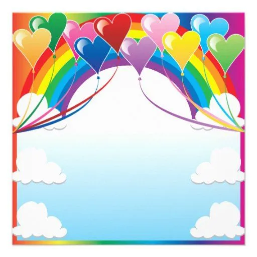 Fondo del globo del corazón invitación personalizada de Zazzle.