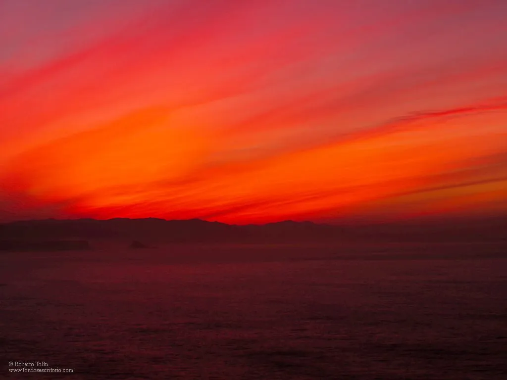 Fondos Gratis - Fondos Paisajes - Cielo Rojo