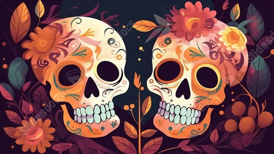 Fondos Ilustración De Dibujos Animados De Calavera Aterradora Para Power  Point y Diapositivas Descarga Gratis - Slidesdocs