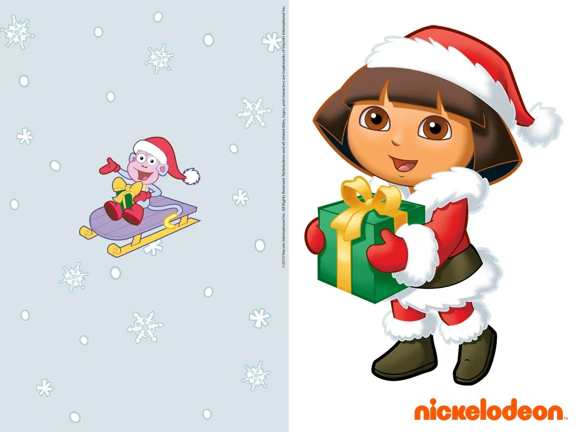  ... - Entretenimiento Infantil: Fondos Navidad Dora la Exploradora 01