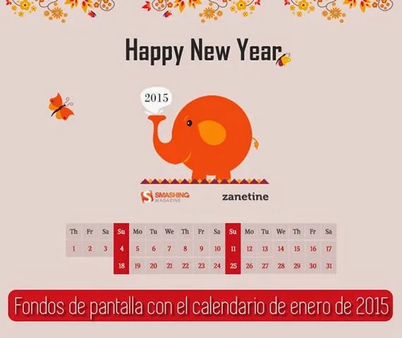 Fondos de pantalla con o sin el calendario del mes de enero de ...