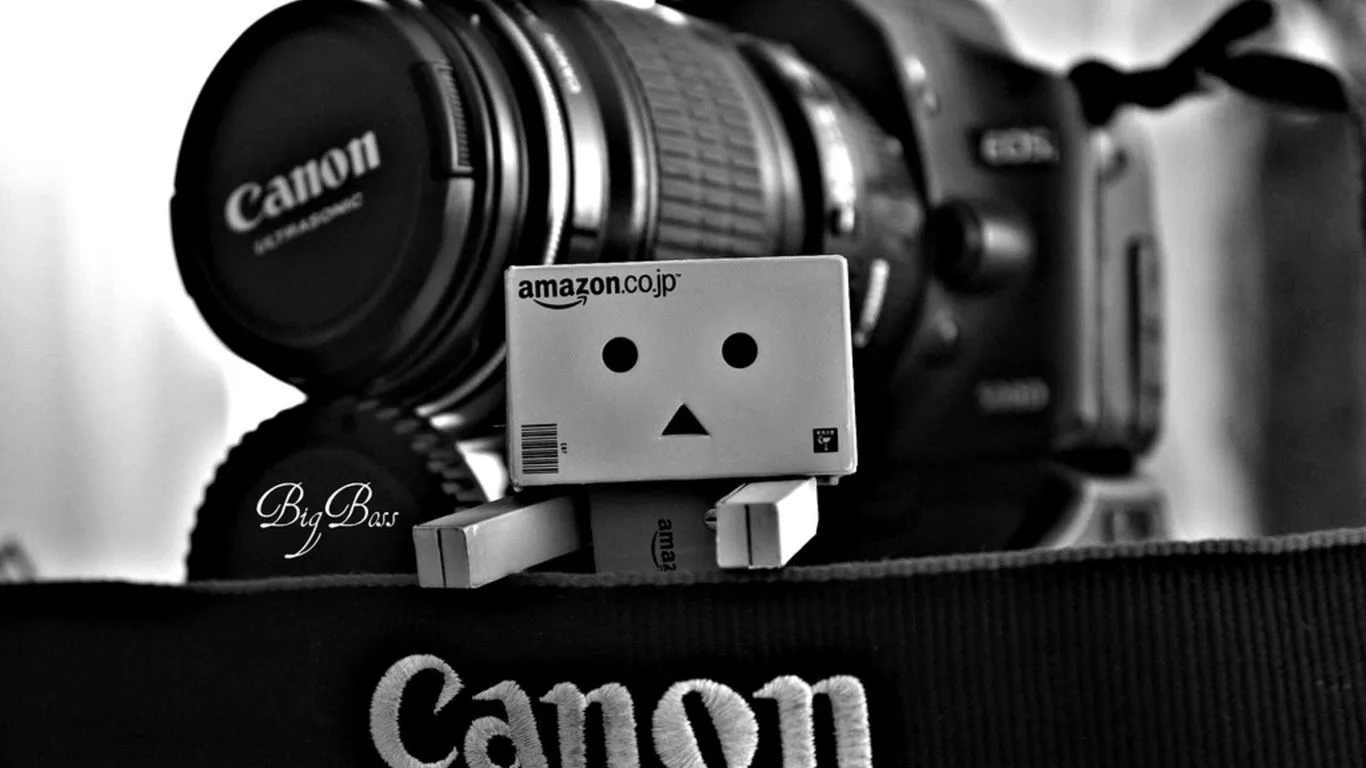 Fondos de pantalla Danbo, canon, cámara, una caja, Varios, foto ...