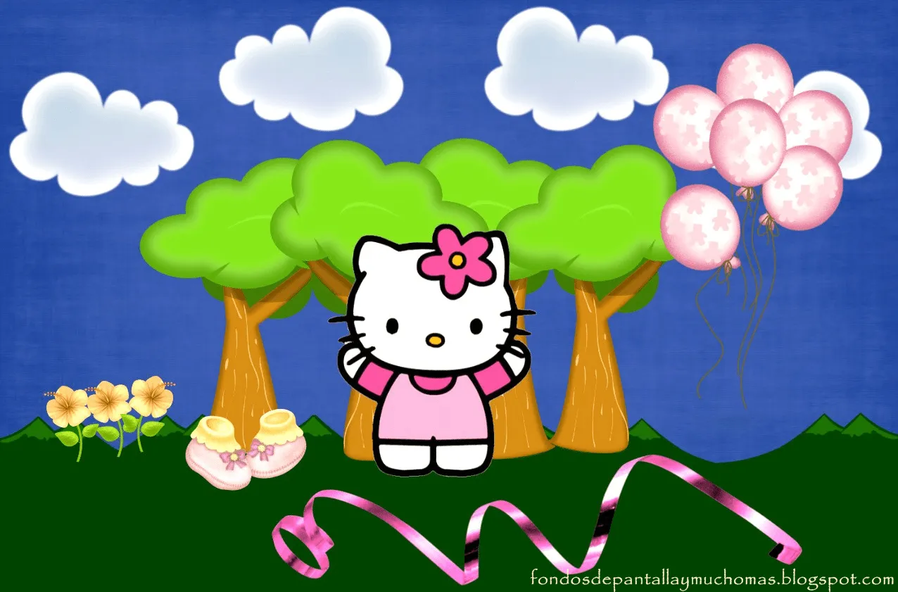 Fondos de pantalla de Hello Kitty con brillo - Imagui