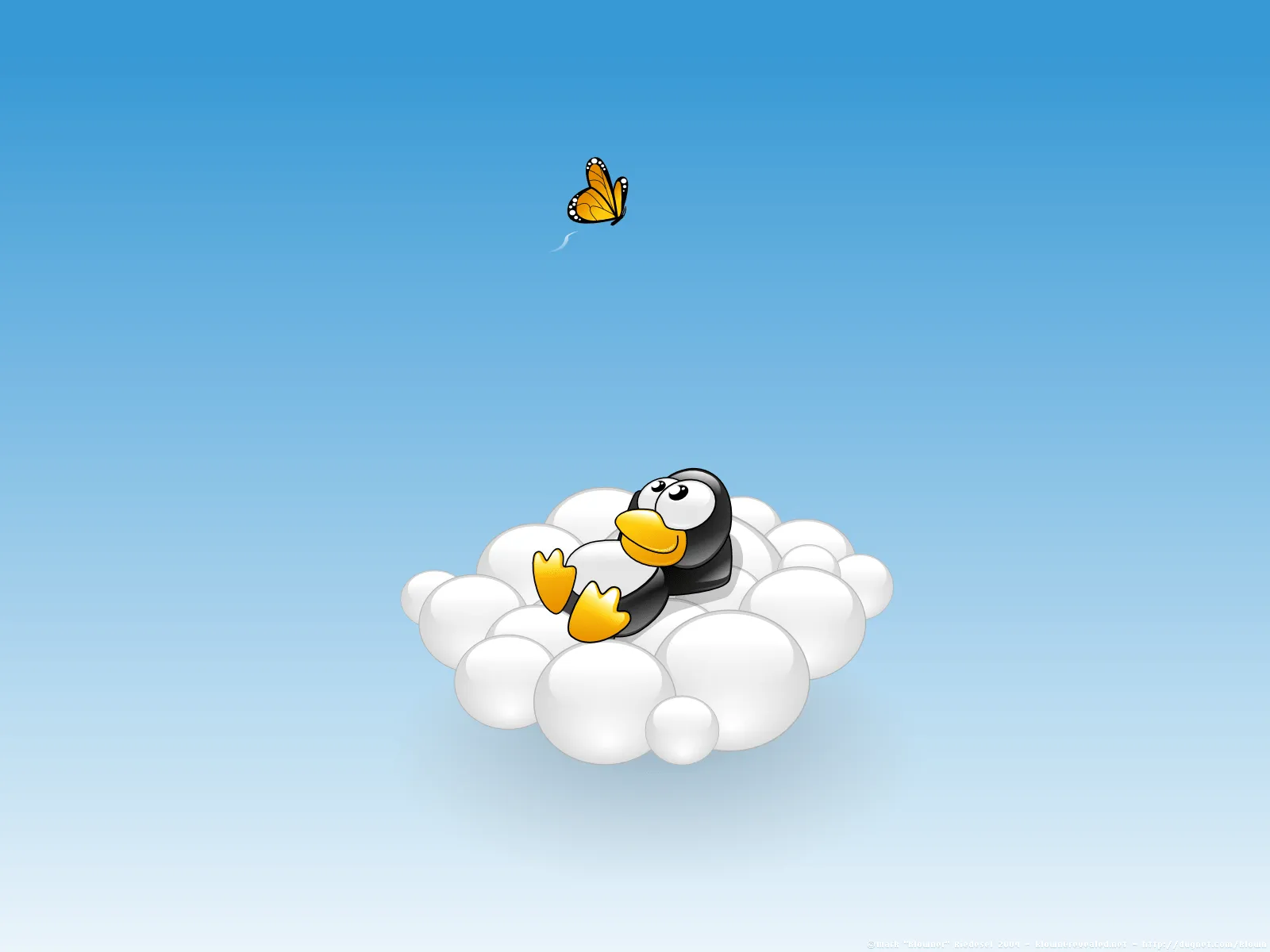 Fondo HD Nubes Linux