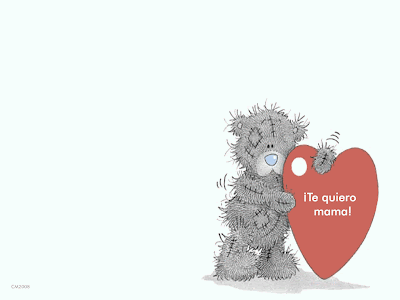 Fondos y Postales: Tarjeta un oso para mama