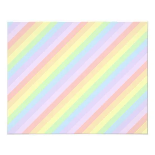 Rayas en colores pastel del arco iris tarjetón | Zazzle