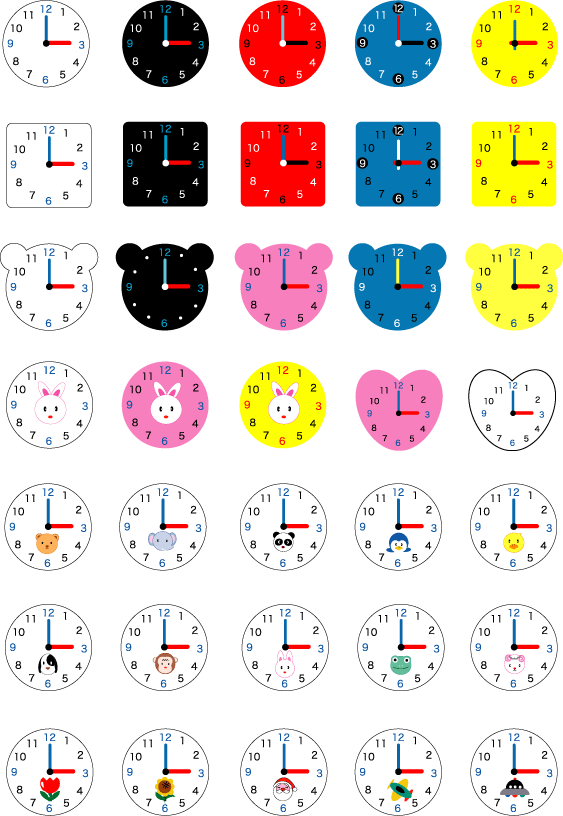 Fondos de relojes para imprimir - Imagui