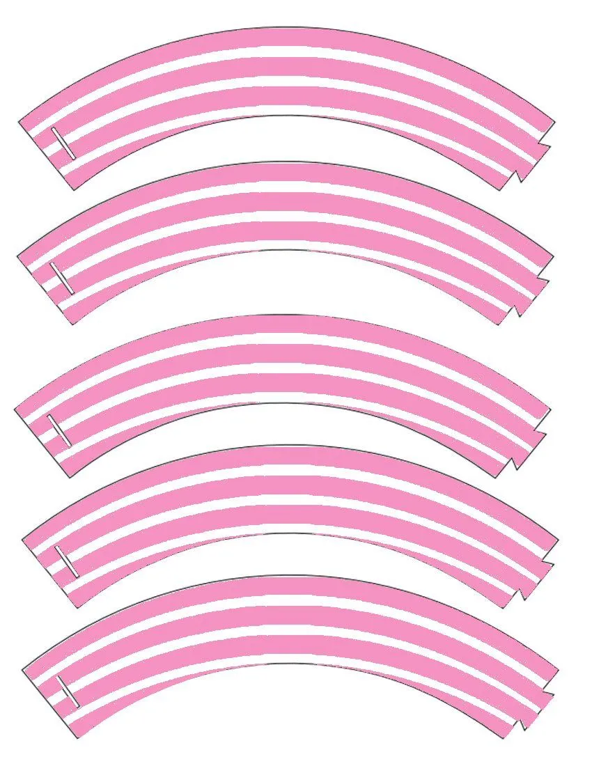 Food Art Party: Free Printable Cupcake Wrapper in Stripes!