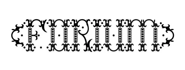 Forium, una tipo inspirada en los triforios de las catedrales góticas