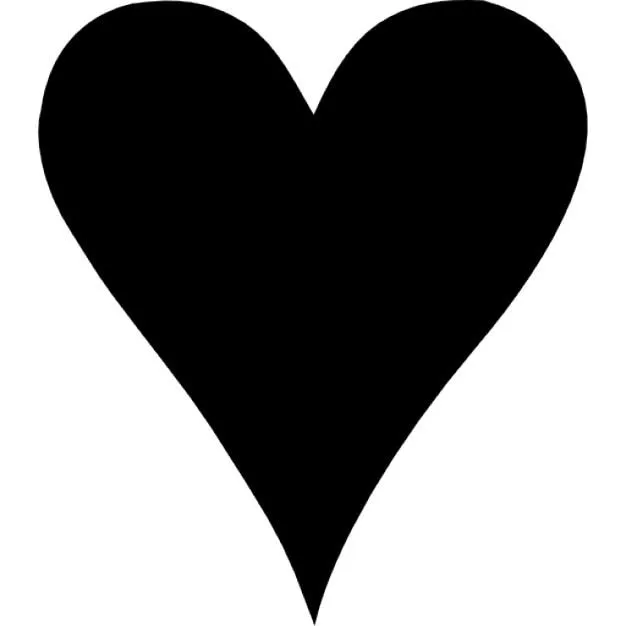 La forma del corazón negro para el amor | Descargar Iconos gratis