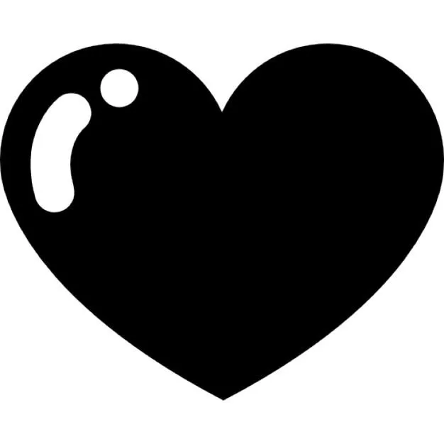 La forma del corazón negro | Descargar Iconos gratis