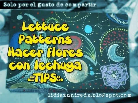 Otra forma de hacer flores / Patrones con Lechuga / Lettuce ...